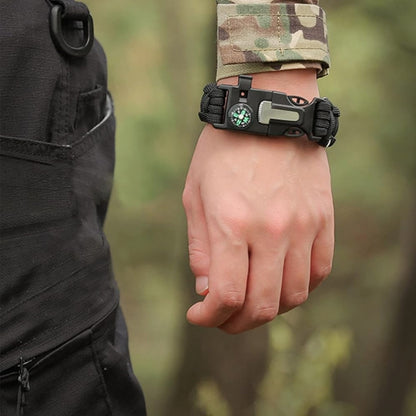 Survival Armband - Survival Kit, Outdoor Armband für Wandern, Camping, Bootfahren, Notfall oder Andere Outdoor-Aktivitäten.