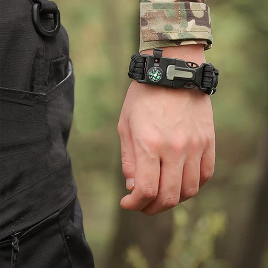 Survival Armband - Survival Kit, Outdoor Armband für Wandern, Camping, Bootfahren, Notfall oder Andere Outdoor-Aktivitäten.